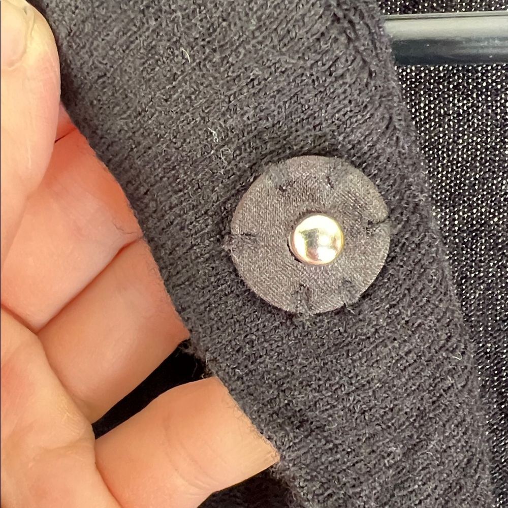 White House black market Button-Front long Duster Cardigan Sweater cashmere - Picture 5 of 6